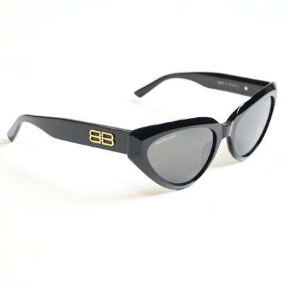 Balenciaga BB0270S 001 Womens Authentic Sunglasses Black/Gray, 56mm - New