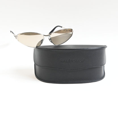 Balenciaga BB0335S 006 Womens Authentic Sunglasses Gray/Silver, 65mm - New