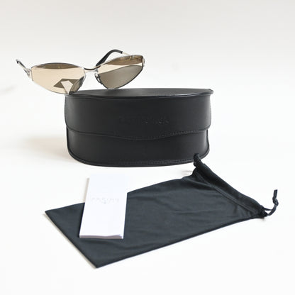 Balenciaga BB0335S 006 Womens Authentic Sunglasses Gray/Silver, 65mm - New