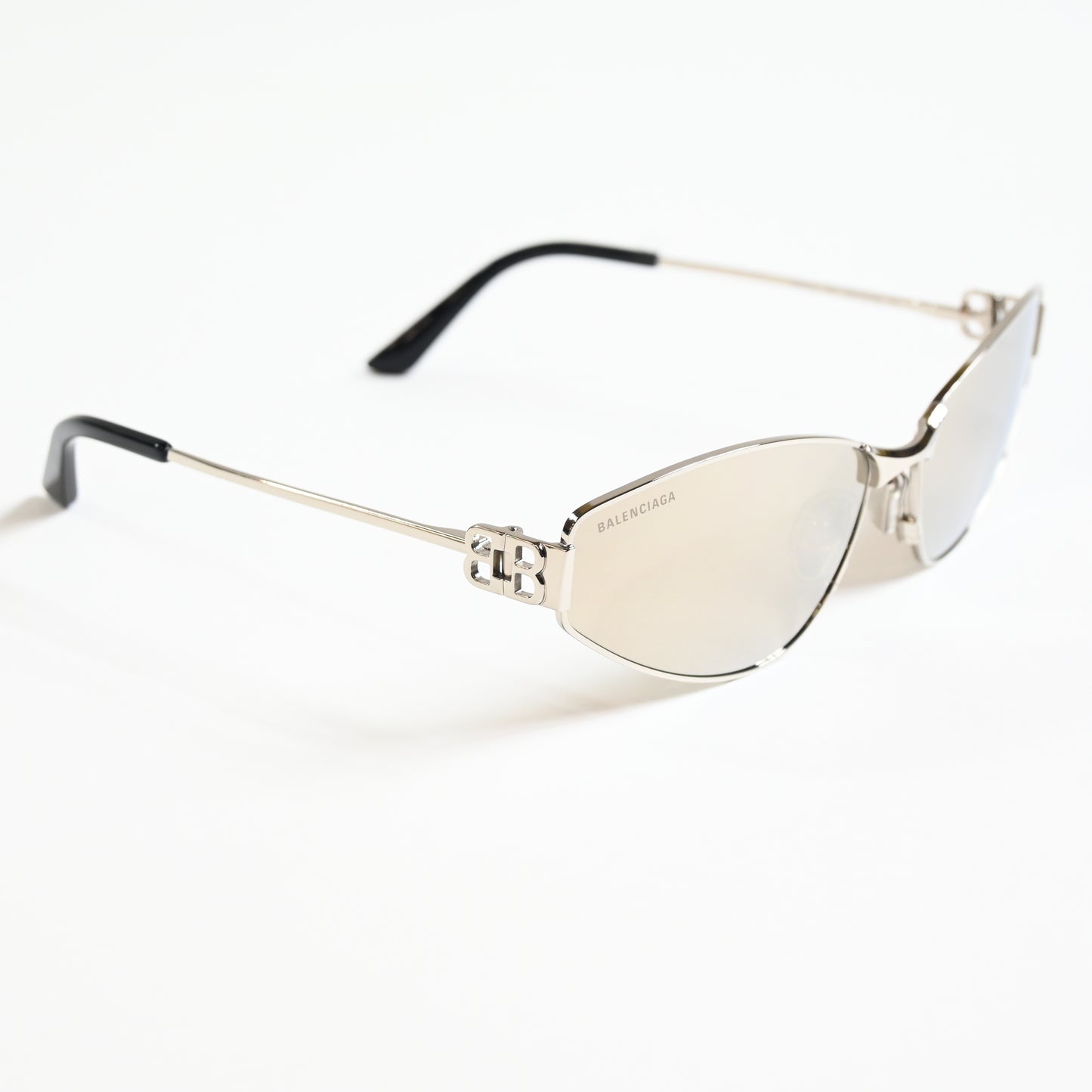 Balenciaga BB0335S 006 Womens Authentic Sunglasses Gray/Silver, 65mm - New