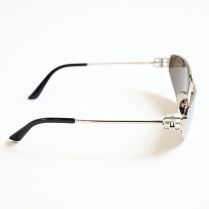 Balenciaga BB0335S 006 Womens Authentic Sunglasses Gray/Silver, 65mm - New