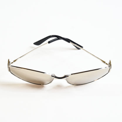Balenciaga BB0335S 006 Womens Authentic Sunglasses Gray/Silver, 65mm - New