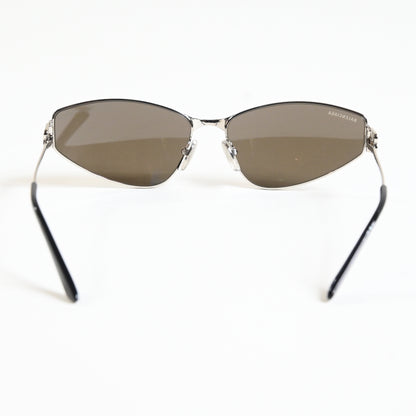 Balenciaga BB0335S 006 Womens Authentic Sunglasses Gray/Silver, 65mm - New