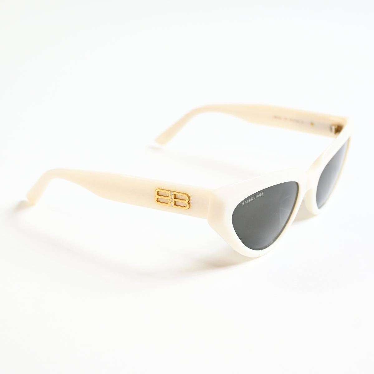 Balenciaga BB0270S 003 Womens Authentic Sunglasses White/Gray, 56mm - New