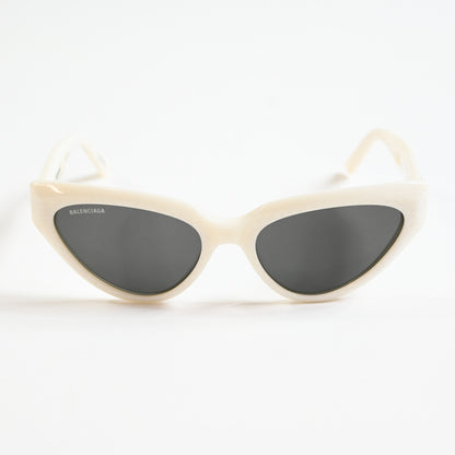 Balenciaga BB0270S 003 Womens Authentic Sunglasses White/Gray, 56mm - New