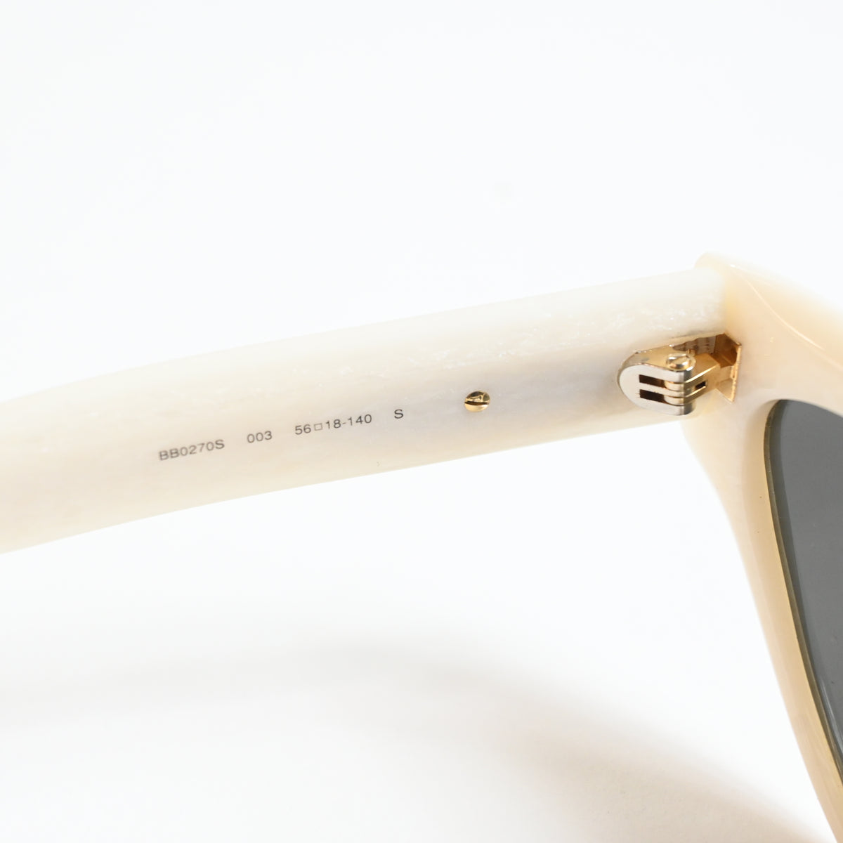 Balenciaga BB0270S 003 Womens Authentic Sunglasses White/Gray, 56mm - New