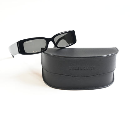 Balenciaga BB0260S 001 Womens Authentic Sunglasses Black/Gray, 56mm - New