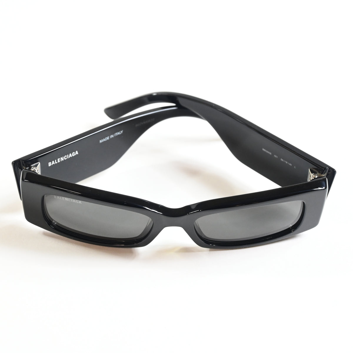 Balenciaga BB0260S 001 Womens Authentic Sunglasses Black/Gray, 56mm - New