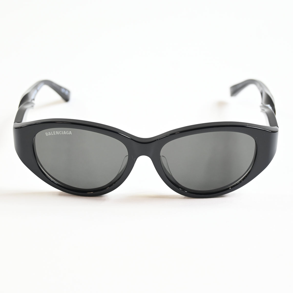Balenciaga BB0209SA 001 Womens Authentic Sunglasses Black/Gray, 55mm - New