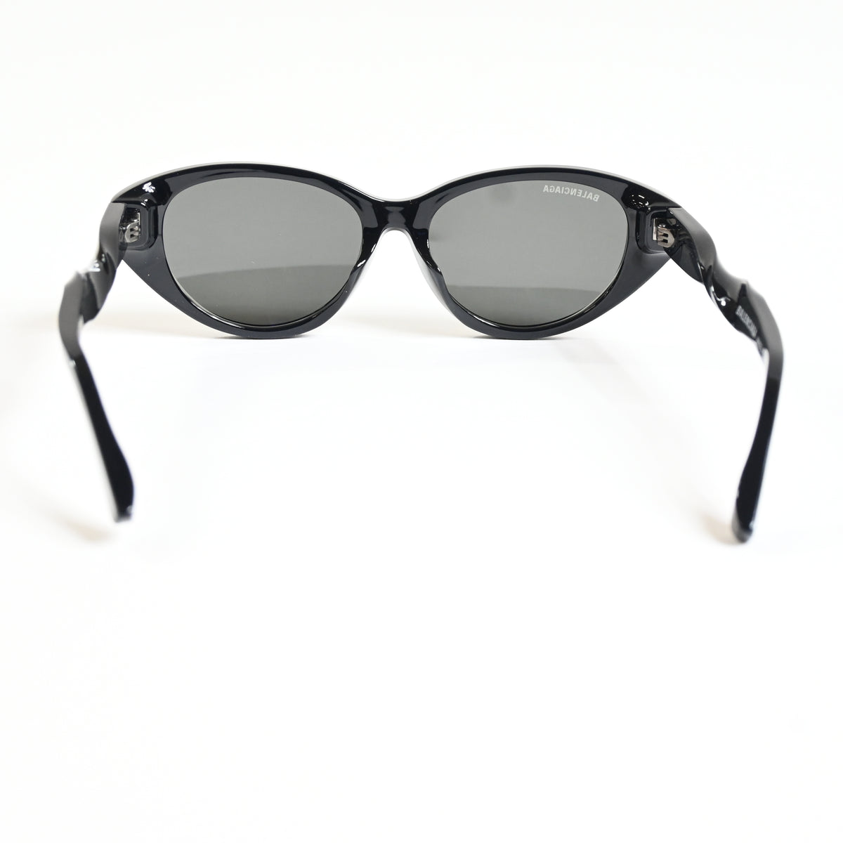 Balenciaga BB0209SA 001 Womens Authentic Sunglasses Black/Gray, 55mm - New