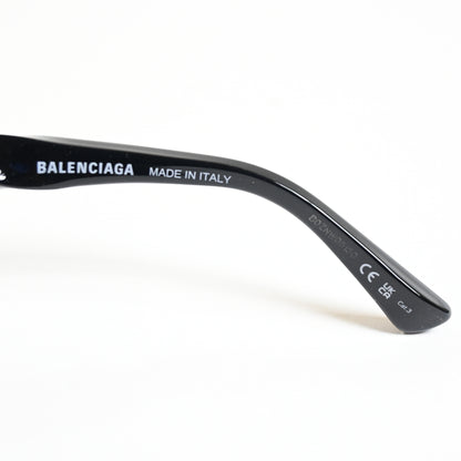 Balenciaga BB0209SA 001 Womens Authentic Sunglasses Black/Gray, 55mm - New