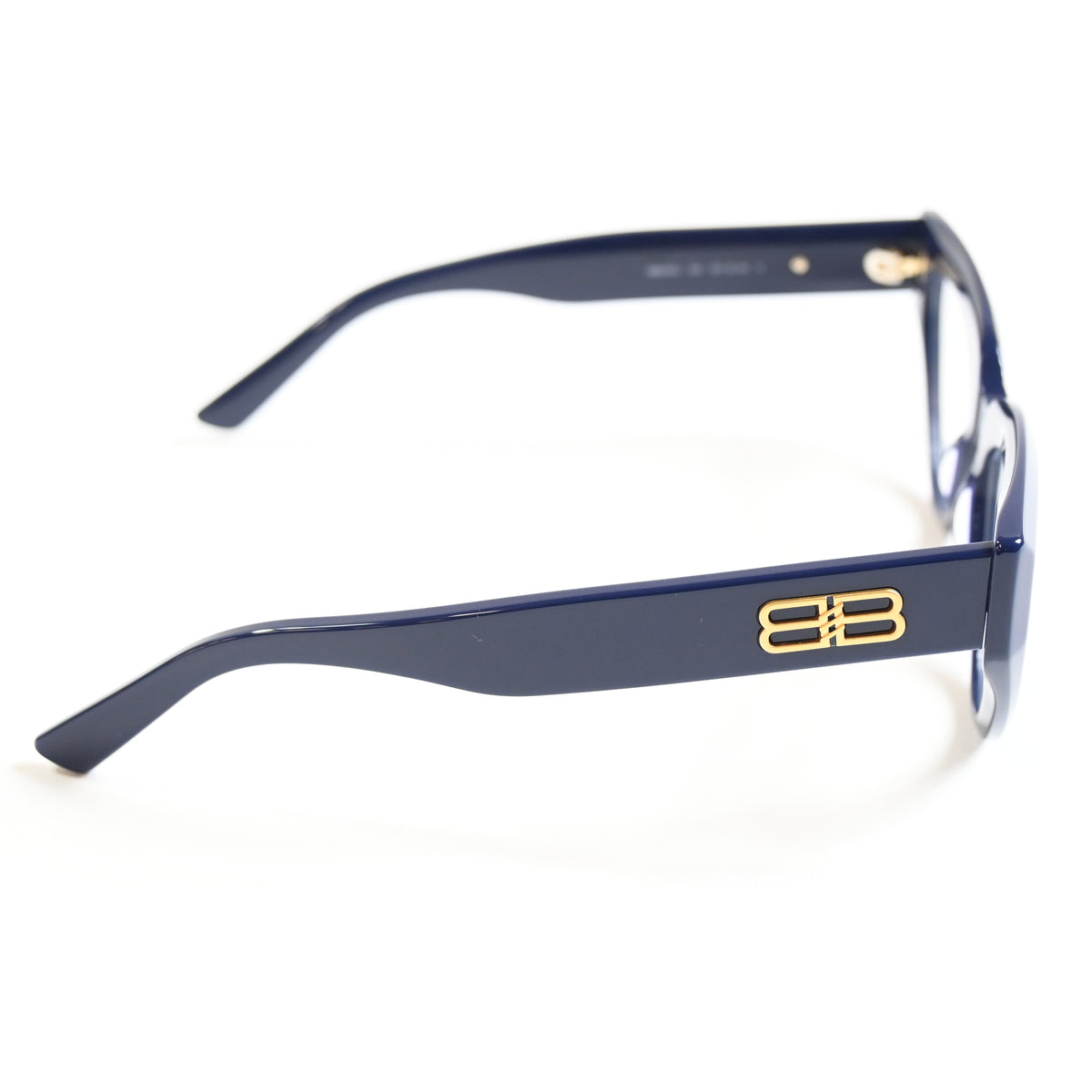 Balenciaga BB0276O 004 Womens Authentic Eyeglasses Blue/Gold, 53mm - New