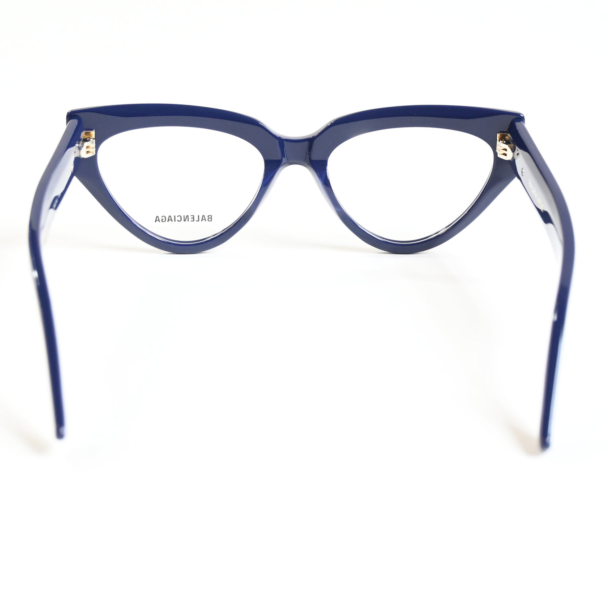 Balenciaga BB0276O 004 Womens Authentic Eyeglasses Blue/Gold, 53mm - New