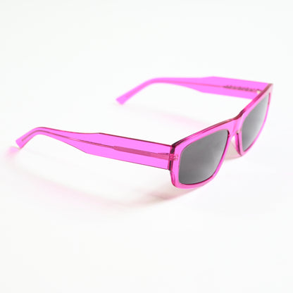 Balenciaga BB0305S 010 Mens Authentic Sunglasses Fuchsia/Gray, 58mm - New