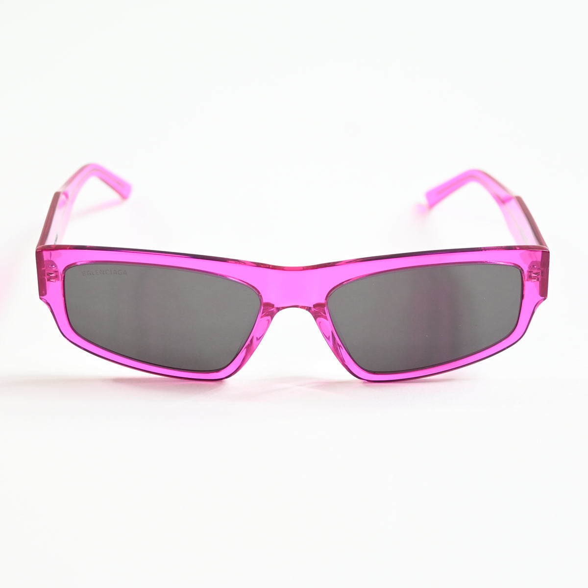 Balenciaga BB0305S 010 Mens Authentic Sunglasses Fuchsia/Gray, 58mm - New