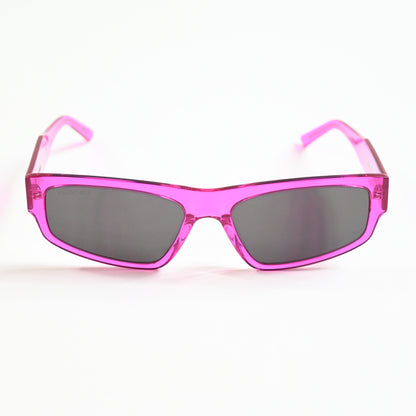 Balenciaga BB0305S 010 Mens Authentic Sunglasses Fuchsia/Gray, 58mm - New