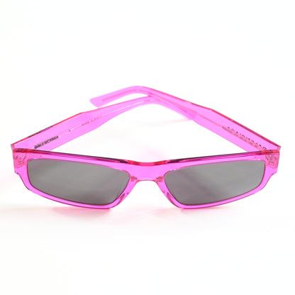 Balenciaga BB0305S 010 Mens Authentic Sunglasses Fuchsia/Gray, 58mm - New