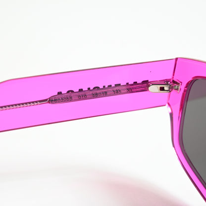 Balenciaga BB0305S 010 Mens Authentic Sunglasses Fuchsia/Gray, 58mm - New