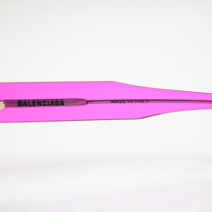 Balenciaga BB0305S 010 Mens Authentic Sunglasses Fuchsia/Gray, 58mm - New