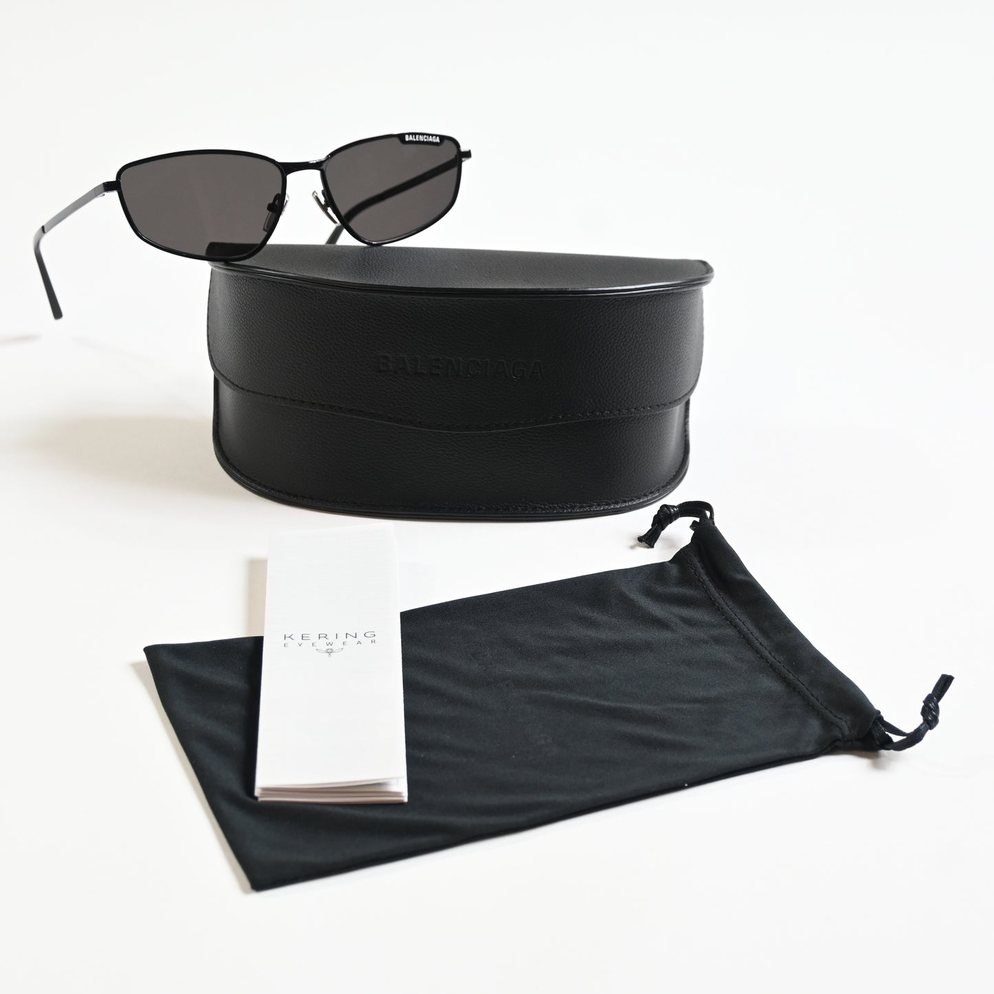 Balenciaga BB0277S 001 Unisex Authentic Sunglasses Black/Gray, 60mm - New