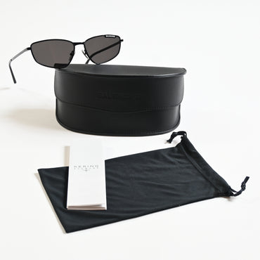 Balenciaga BB0277S 001 Unisex Authentic Sunglasses Black/Gray, 60mm - New