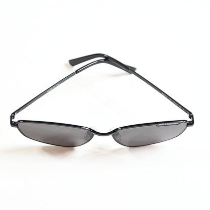 Balenciaga BB0277S 001 Unisex Authentic Sunglasses Black/Gray, 60mm - New