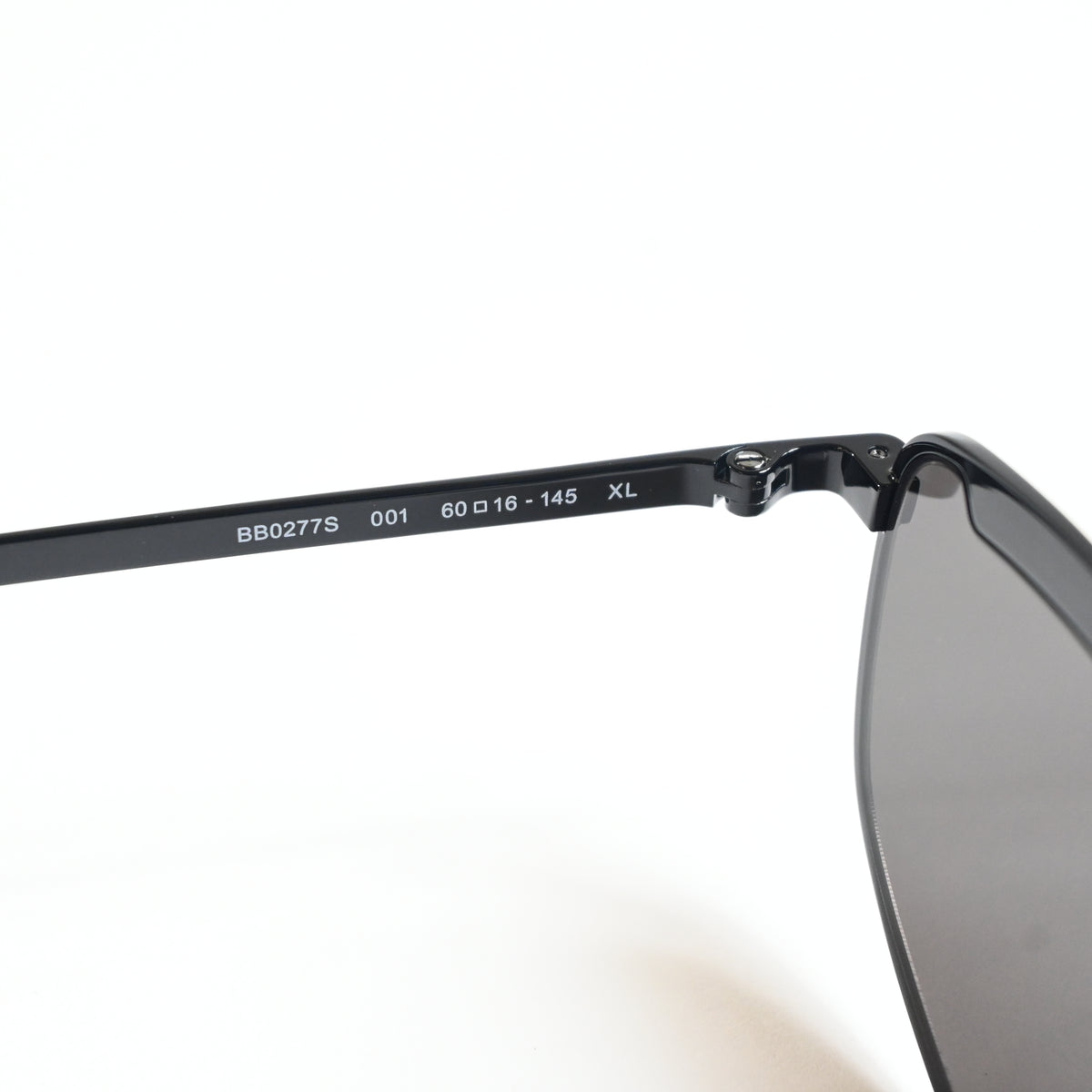 Balenciaga BB0277S 001 Unisex Authentic Sunglasses Black/Gray, 60mm - New