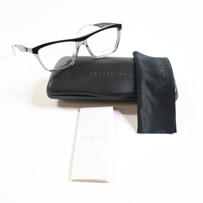 Bottega BV1133O 001 Mens Authentic Eyeglasses Clear Gray/Black, 57mm - New