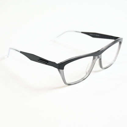Bottega BV1133O 001 Mens Authentic Eyeglasses Clear Gray/Black, 57mm - New