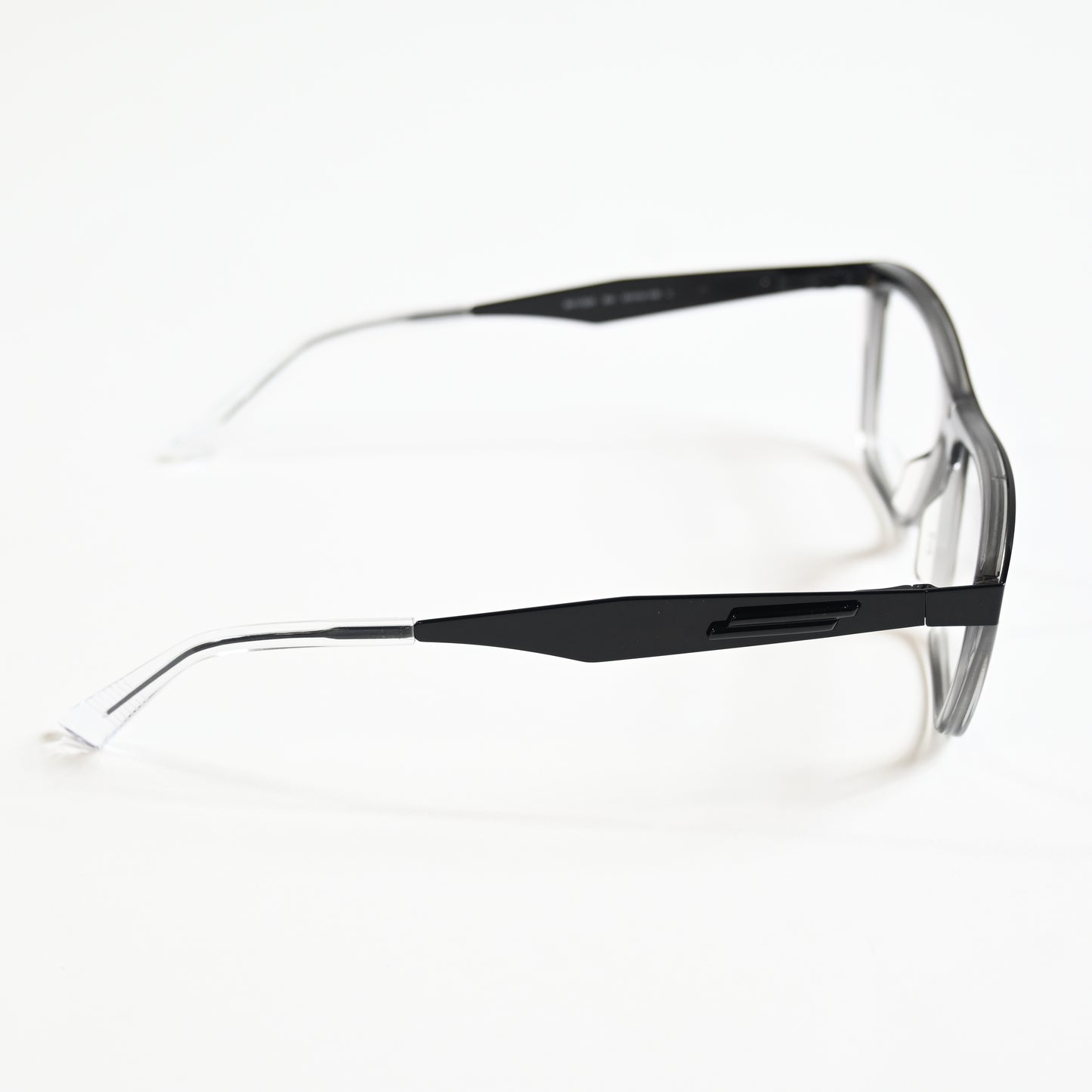 Bottega BV1133O 001 Mens Authentic Eyeglasses Clear Gray/Black, 57mm - New