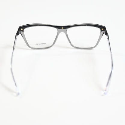 Bottega BV1133O 001 Mens Authentic Eyeglasses Clear Gray/Black, 57mm - New