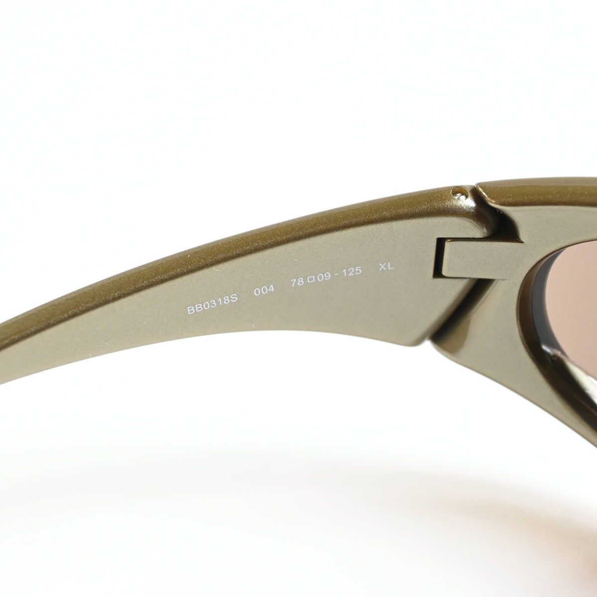 Balenciaga BB0318S 004 Unisex Authentic Sunglasses Clear Green/Brown, 78mm - New
