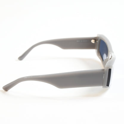 Balenciaga BB0301S 003 Unisex Authentic Sunglasses Gray/Blue, 66mm - New