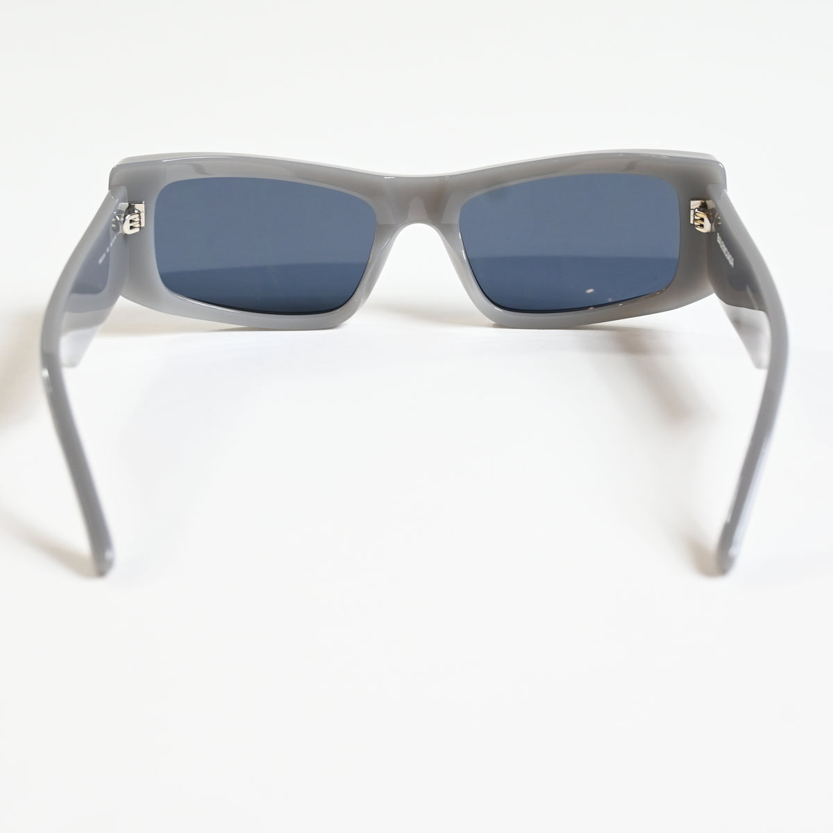 Balenciaga BB0301S 003 Unisex Authentic Sunglasses Gray/Blue, 66mm - New