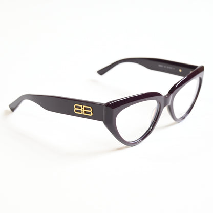 Balenciaga BB0276O 003 Womens Authentic Eyeglasses Red/Gold, 53mm - New