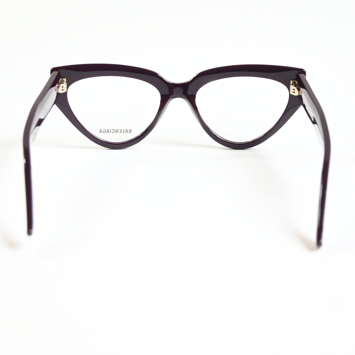 Balenciaga BB0276O 003 Womens Authentic Eyeglasses Red/Gold, 53mm - New