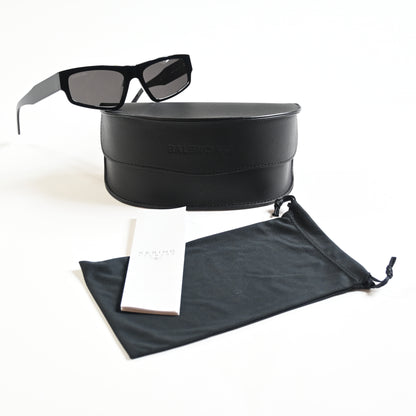 Balenciaga BB0305S 001 Unisex Authentic Sunglasses Black, 56mm - New
