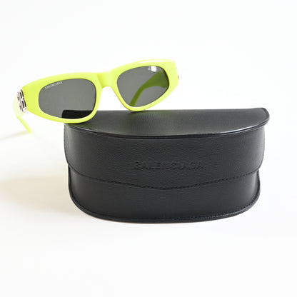 Balenciaga BB0095S 007 Womens Authentic Sunglasses Yellow/Gray, 53mm - New