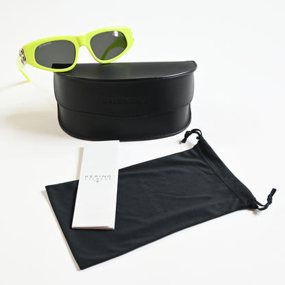 Balenciaga BB0095S 007 Womens Authentic Sunglasses Yellow/Gray, 53mm - New