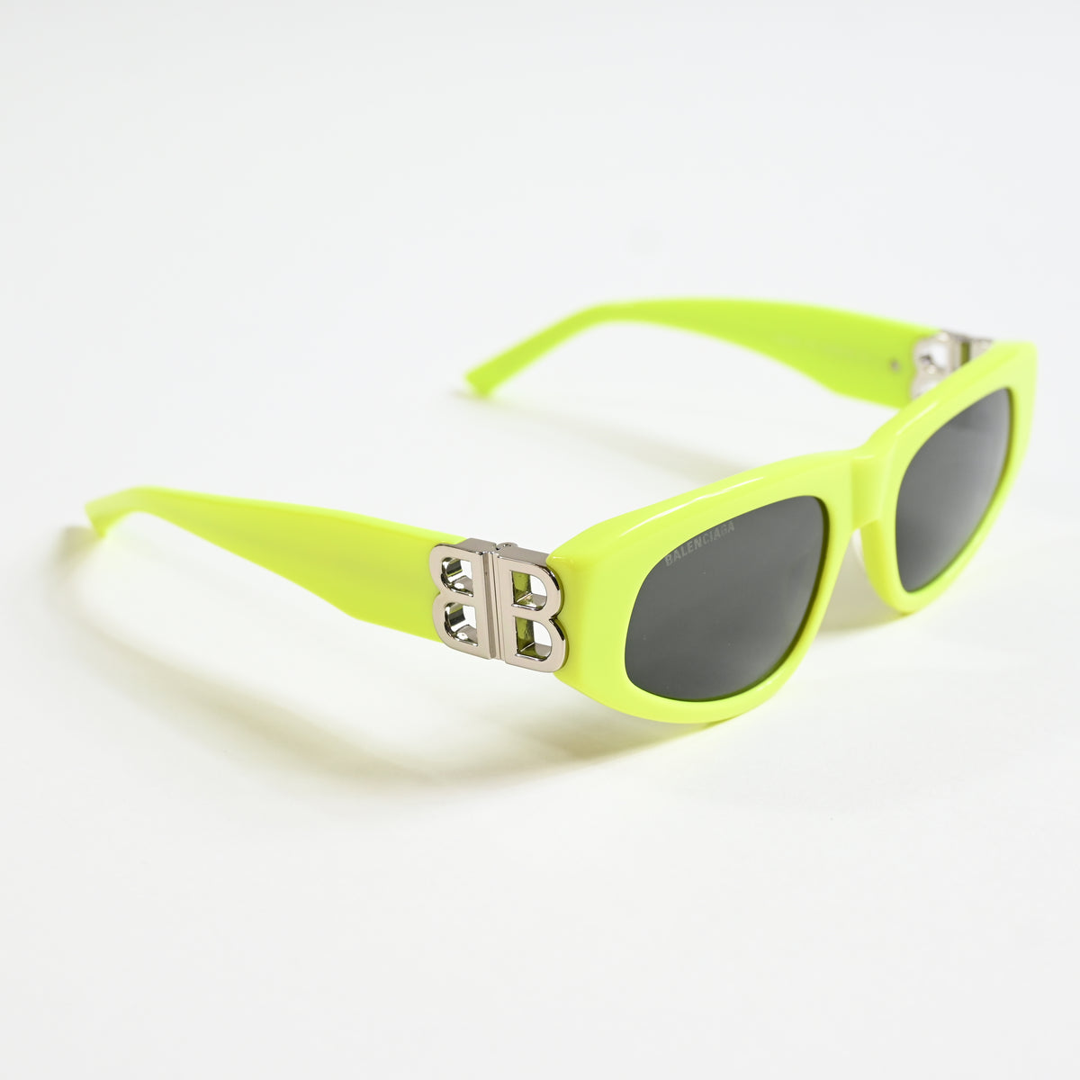Balenciaga BB0095S 007 Womens Authentic Sunglasses Yellow/Gray, 53mm - New