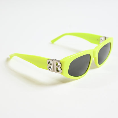 Balenciaga BB0095S 007 Womens Authentic Sunglasses Yellow/Gray, 53mm - New