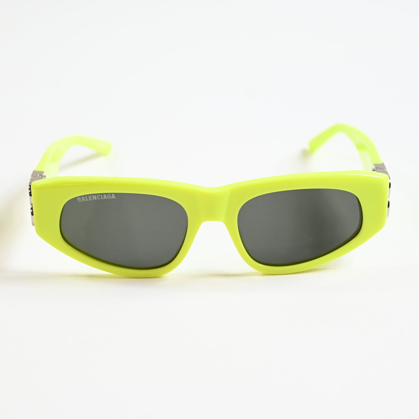 Balenciaga BB0095S 007 Womens Authentic Sunglasses Yellow/Gray, 53mm - New