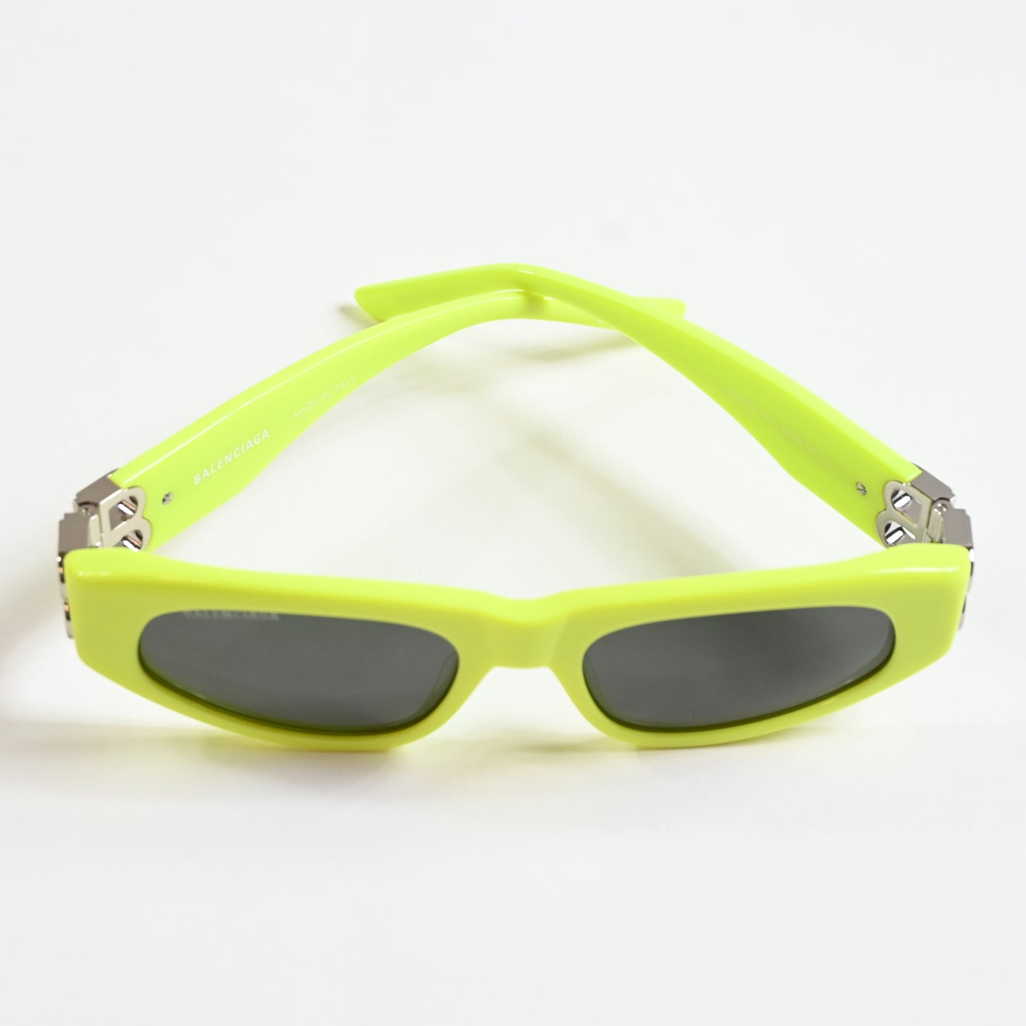Balenciaga BB0095S 007 Womens Authentic Sunglasses Yellow/Gray, 53mm - New