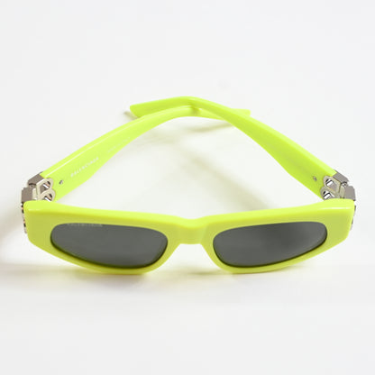 Balenciaga BB0095S 007 Womens Authentic Sunglasses Yellow/Gray, 53mm - New