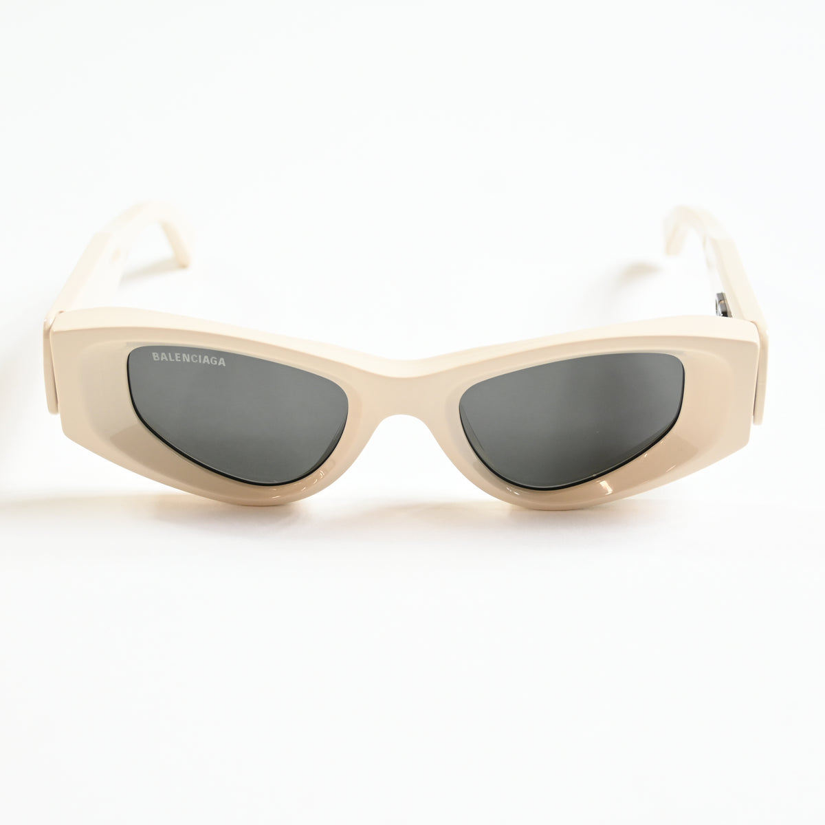 Balenciaga BB0243S 003 Womens Authentic Sunglasses Beige/Gray, 48mm - New