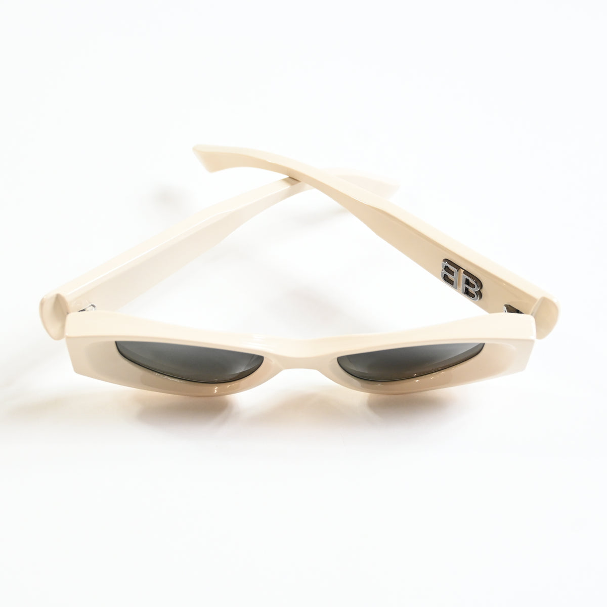 Balenciaga BB0243S 003 Womens Authentic Sunglasses Beige/Gray, 48mm - New