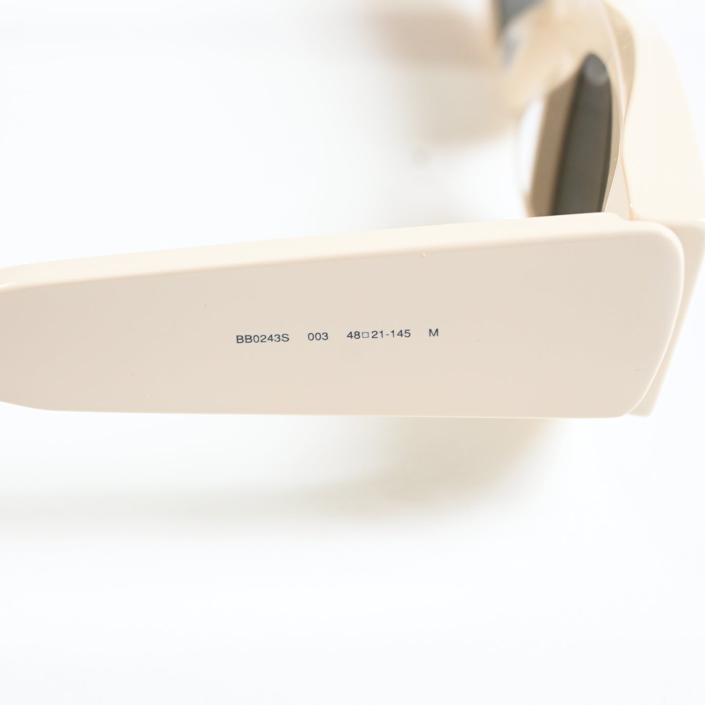 Balenciaga BB0243S 003 Womens Authentic Sunglasses Beige/Gray, 48mm - New