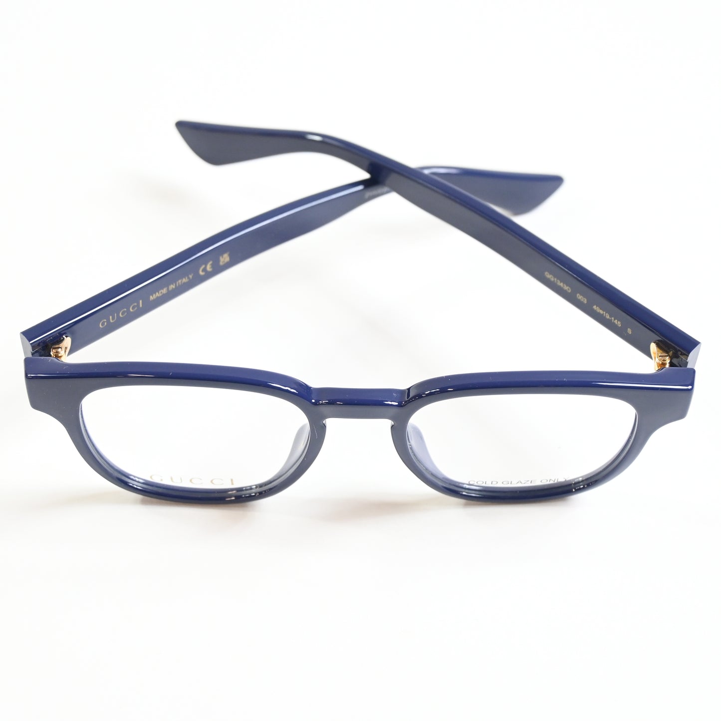 Gucci GG1343O 003 Mens Authentic Eyeglasses Black, 49mm - New