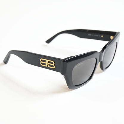 Balenciaga Square-Frame Acetate Distressed Sunglasses