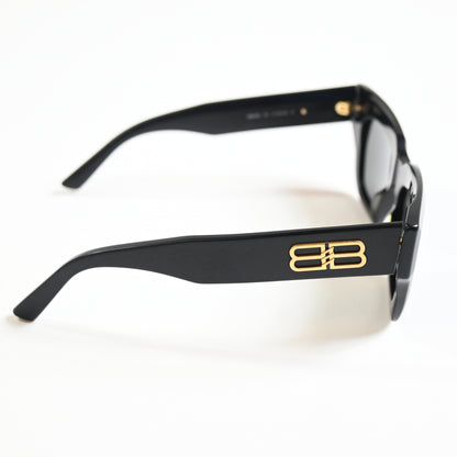 Balenciaga Square-Frame Acetate Distressed Sunglasses